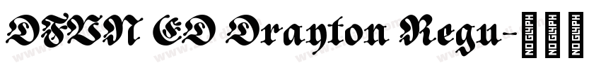 DFVN ED Drayton Regu字体转换